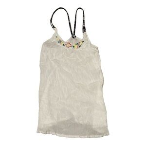 Roxy Girls Swimsuit Coverup Embroidered Size Large